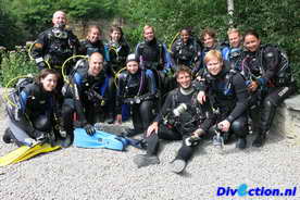 duiken in Belgie steengroeve la Gombe